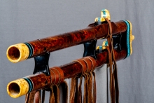 Redwood Burl Native American Flute, Minor, Mid A-4, #N3Ka (6)
